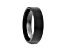 SAN ANTONIO Flat Black Tungsten Carbide Band with Brushed Finish 6mm