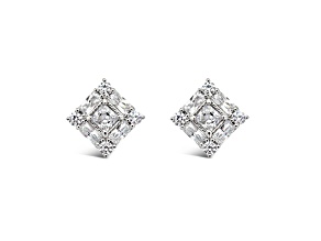 Judith Ripka 3.26ctw Bella Luce Diamond Simulant Rhodium Over Sterling Silver Earrings