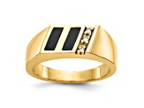 10K Yellow Gold AA Diamond Ring