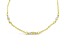 Judith Ripka 1.41ctw Round and Baguette Bella Luce 14k Gold Clad Anklet