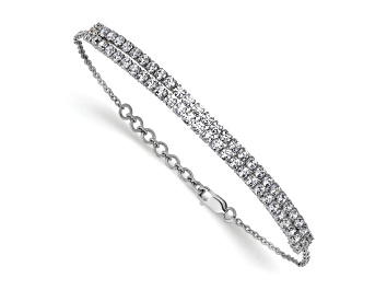 Picture of 14K White Gold Lab Grown Diamond VS/SI GH, with 1 Inch Extension Bracelet