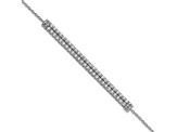 14K White Gold Lab Grown Diamond VS/SI GH, with 1 Inch Extension Bracelet