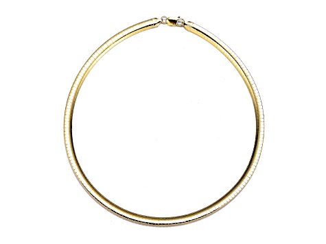 14K Gold Plated over Sterling Silver Omega Necklace