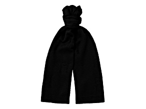 Fendi FF Karl Nero Jacquard Wool Scarf