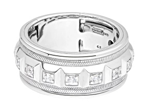 Judith Ripka "Cairo" 0.50ctw Bella Luce® Rhodium Over Sterling Silver Band Ring