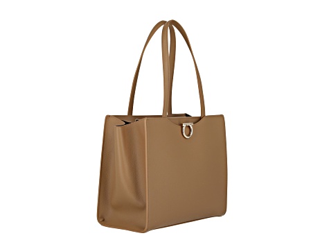 Ferragamo Gemini Leather Shoulder Bag - 15KR0A | JTV