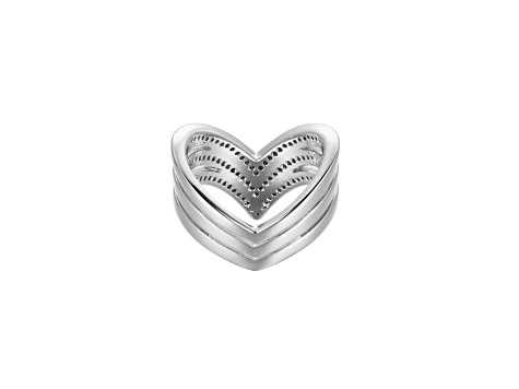 White Cubic Zirconia Platineve Band Ring 0.68ctw