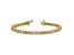 14K Yellow Gold 7.00 ct. Colorless Moissanite 4 Prong Tennis Bracelet
