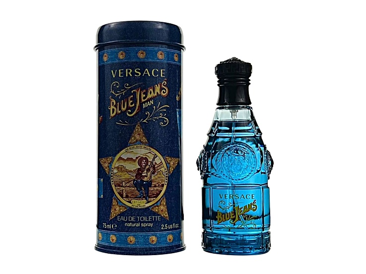 【廃盤⭐︎激レア】Versace l Jeans Men 75ml Blue Jeans Eau De Toilette Spray For Men By Gianni Versace - 2.53