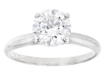 Platinum Round White IGI Certified Lab-Grown Diamond Solitaire Ring 1.50ct F/VS1