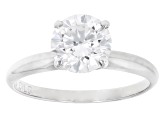 Platinum Round White IGI Certified Lab-Grown Diamond Solitaire Ring 1.50ct F/VS1