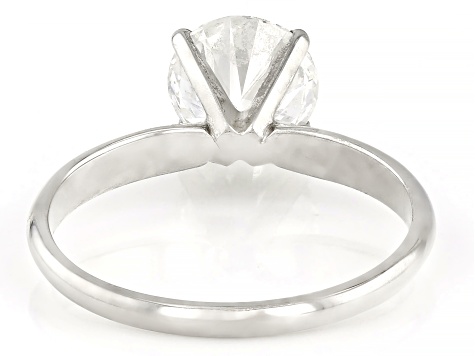 Platinum Round White IGI Certified Lab-Grown Diamond Solitaire Ring 1.50ct F/VS1