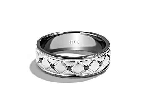 Star Wars™ Fine Jewelry I Know Black Diamond 10k White Gold Mens Ring 0.10ctw