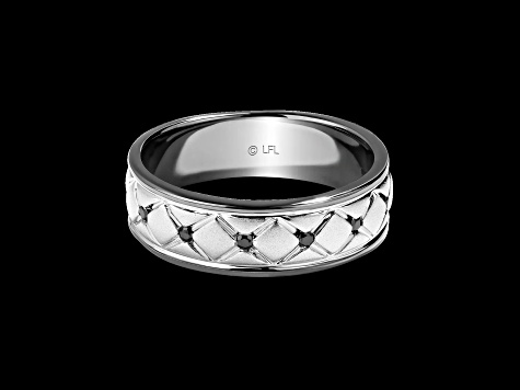 Star Wars™ Fine Jewelry I Know Black Diamond 10k White Gold Mens Ring 0.10ctw