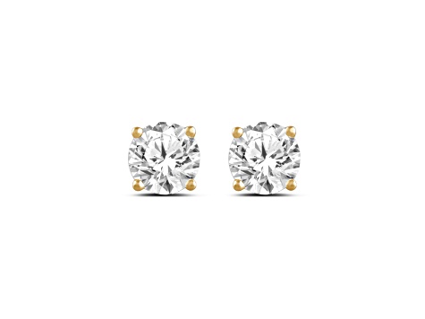 Prazana® Lab-Grown Diamonds 1.00ctw Lab-Grown Diamond 18k Gold Over Sterling Silver Studs, G SI