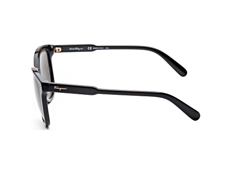 Ferragamo Unisex 56mm Black Sunglasses