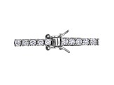Created Ruby and White Sapphire Sterling Silver Tennis Bracelet 8.06ctw