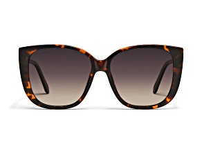 Quay Ever After Tortoise Square Frame / Smoke Lenses Sunglasses