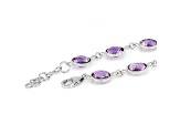 8 mm Round Amethyst Sterling Silver bracelet
16ctw