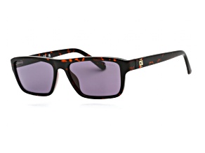 Guess Dark Havana Frame / Violet Lenses Sunglasses