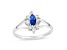 0.40ctw Sapphire and Diamond Ring in 14k White Gold