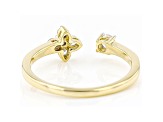 White Lab-Grown Diamond 14kt Yellow Gold Ring 0.25ctw