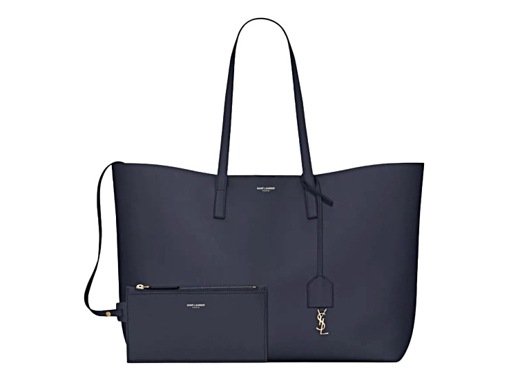 Yves Saint Laurent East-West Shopping Tote in Navy - 15S22C