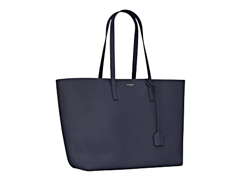SAINT LAURENTネイビー トートバッグ Yves Saint Laurent East-West Shopping Tote in Navy - 15S22C | JTV