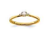 14K Yellow Gold First Promise Diamond Promise/Engagement Ring 0.12ctw