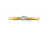 14K Yellow Gold First Promise Diamond Promise/Engagement Ring 0.12ctw
