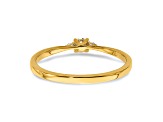 14K Yellow Gold First Promise Diamond Promise/Engagement Ring 0.12ctw