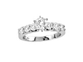 2.50ctw Diamond Engagement Ring and Wedding Band Ring in 14k White Gold