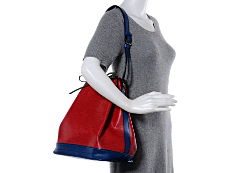 Louis Vuitton Epi Noe Red Tri-Color Leather Drawstring