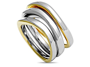 Picture of Calvin Klein "Undulate" Gold Tone Stainless Steel Rings Set