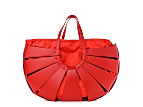 Bottega Veneta The Shell Bag Chili Tomato French Calfskin