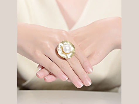 JV Palermo Gold Pearl Ring main image 1