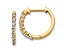 14K Yellow Gold Lab Grown Diamond SI1/SI2, G H I, Hinged Hoop Earrings