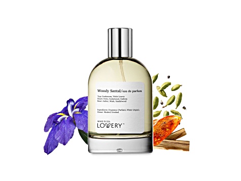 Lovery Woody Santal Eau de Parfum Spray - 3.38 oz (100 ml), Made in USA