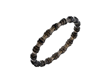 Bamboo Acrylic Slip On Bangle in Blackberry