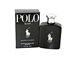 Polo Black Eau De Toilette Spray For Men By Ralph Lauren - 4.23 oz (125 ml)