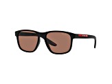 Prada Men's Fashion 56mm Black Rubber Sunglasses | PS-06YS-DG050A-56