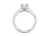 Round White Lab Grown Diamond Ring 14k White Gold 1.50ctw.