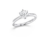 Round White Lab Grown Diamond Ring 14k White Gold 2.00ctw.