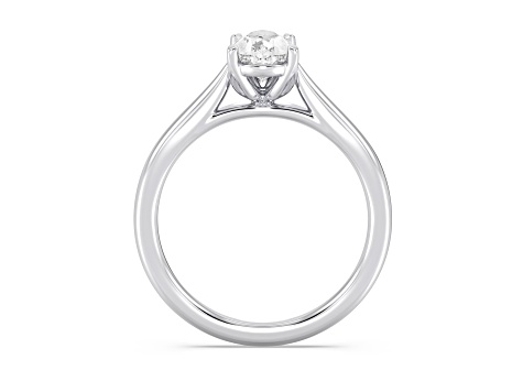 Pear Shape WhiteDiamond Ring 14k White Gold 2.00ctw.