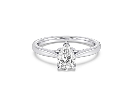 Pear Shape WhiteDiamond Ring 14k White Gold 2.00ctw.