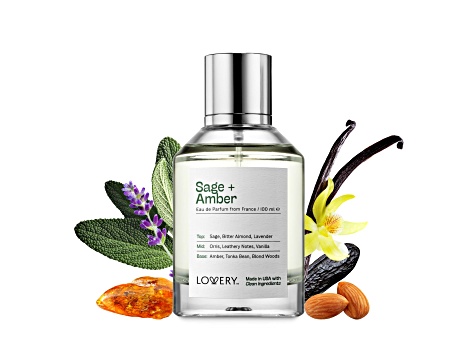 Lovery Sage and Amber Eau de Parfum Spray - 3.38 oz (100 ml)