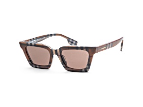 Burberry Women's Briar 52mm Check Brown Sunglasses|BE4392U-396673-52