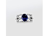 14K White Gold Tanzanite and Diamond Ring, 3.19ctw