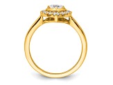 14K Yellow Gold True Origin Lab Grown Diamond VS/SI, D E F, Complete Heart Ring