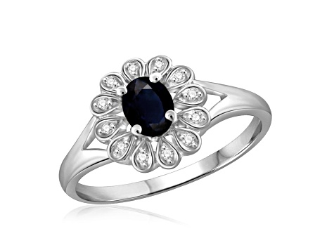 Black Sapphire Rhodium Over Sterling Silver Ring 0.28ctw